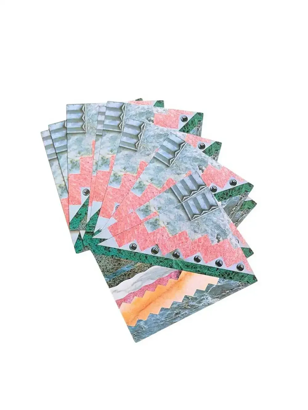 Rare 1987 Vintage Paper Moon Graphics Style Line Blank Folded Greeting Cards